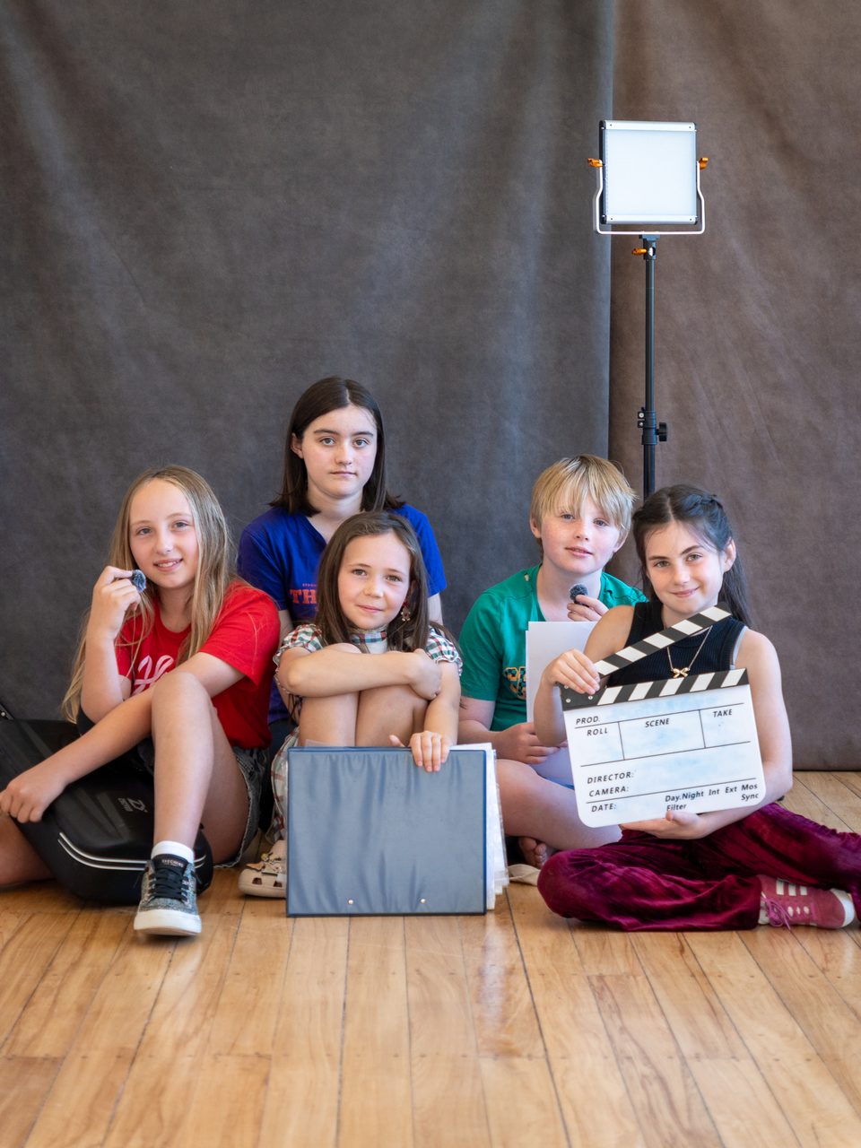 Kids screen acting class at Amalia Studio