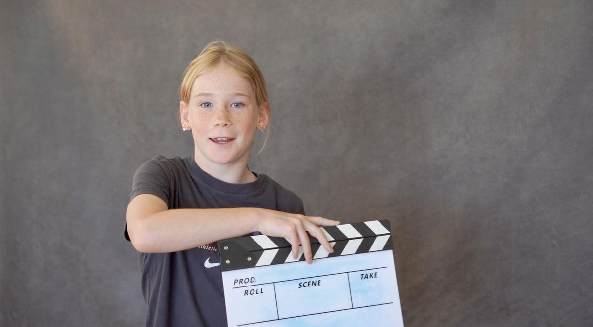 Kids doing improv in screen acting class