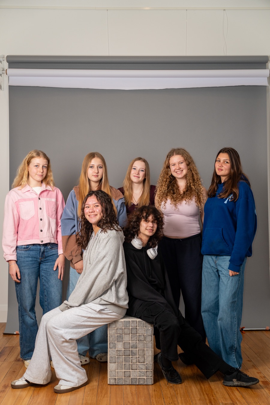 Screen teens acting class group at Amalia Studio Queenstown